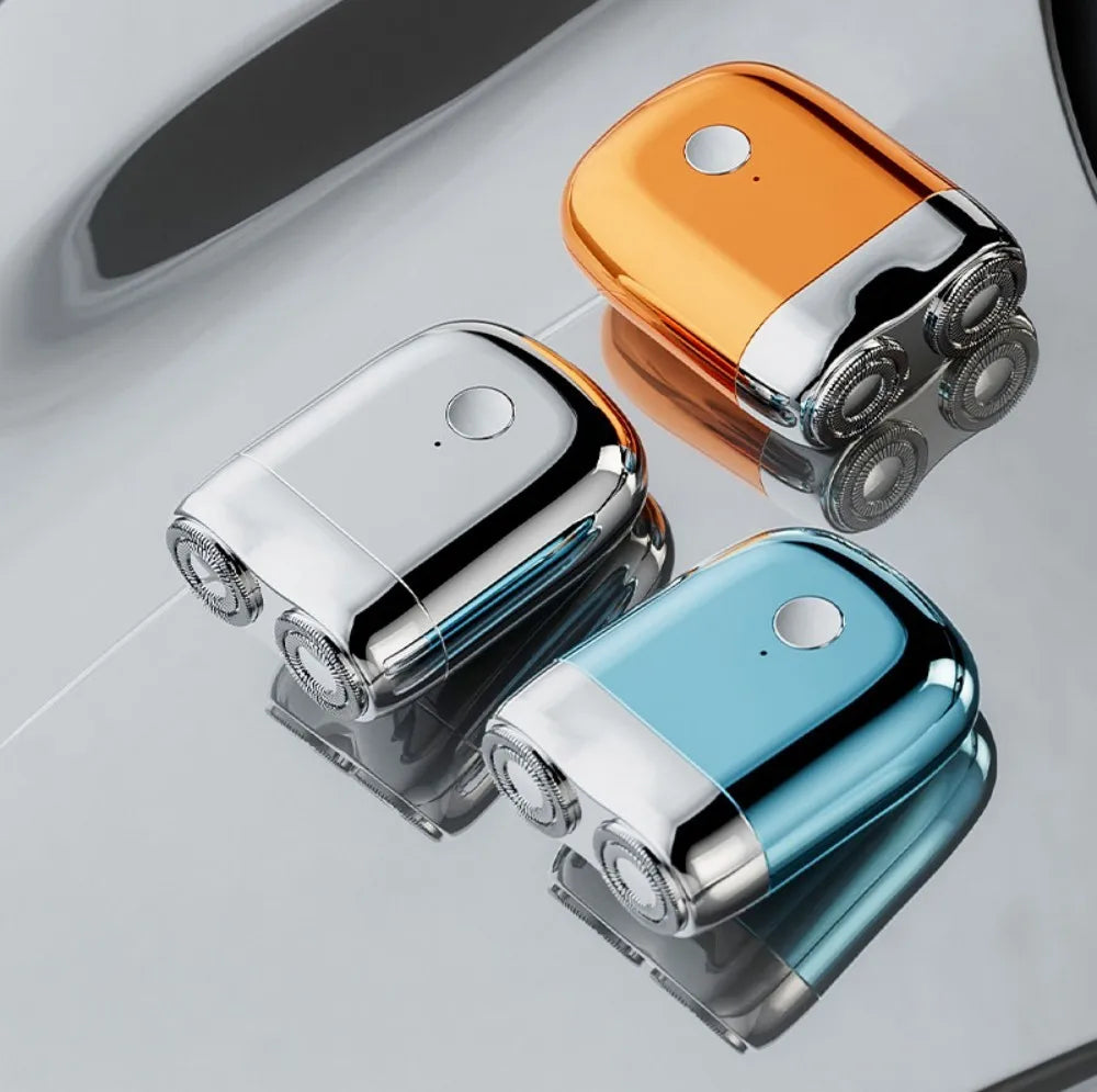 Mini Double Head Electric Shaver — IPX7 Waterproof Pocket Razor with Replaceable Head