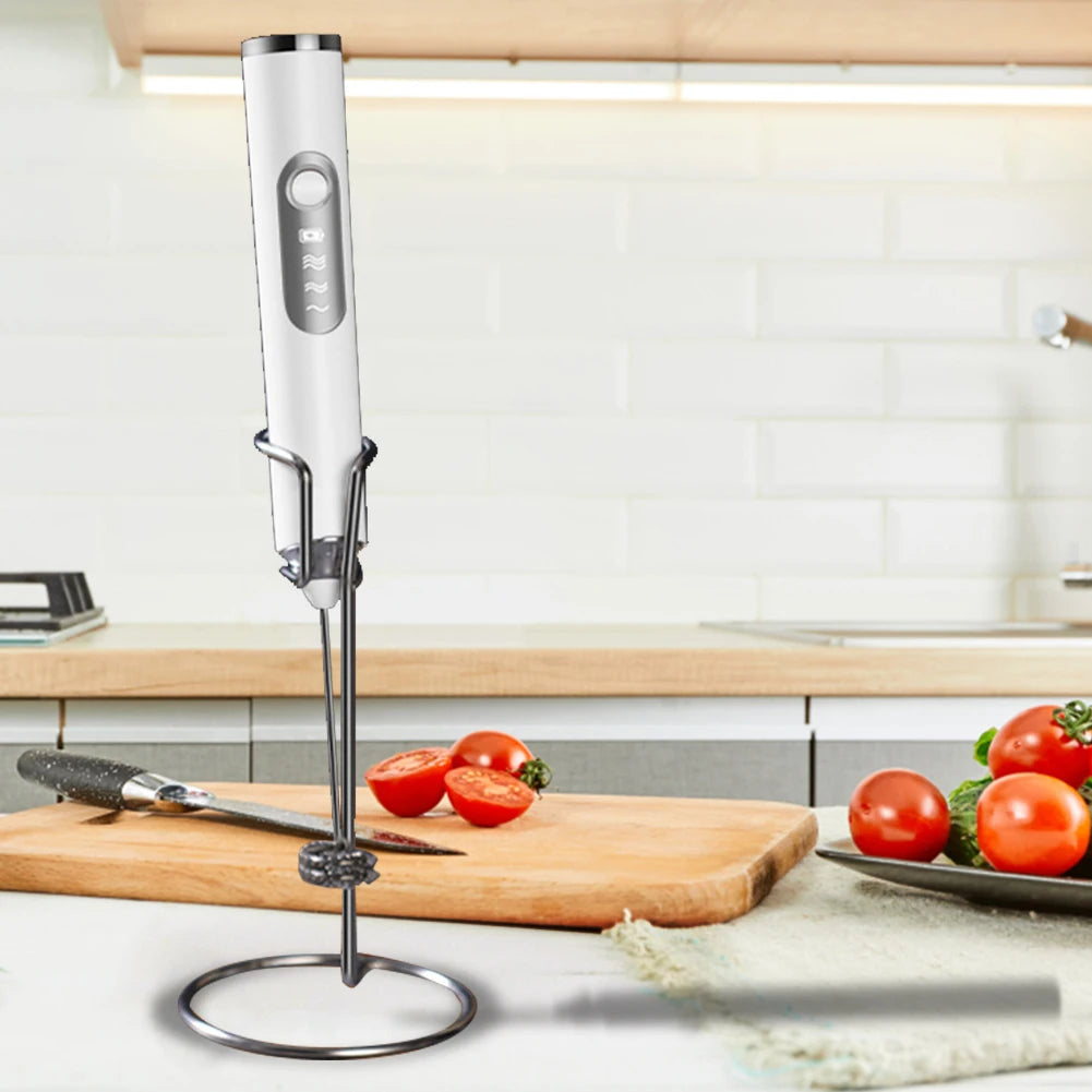 Mini Electric Milk Frother — Wireless Handheld Foam Maker for Cappuccino & Coffee