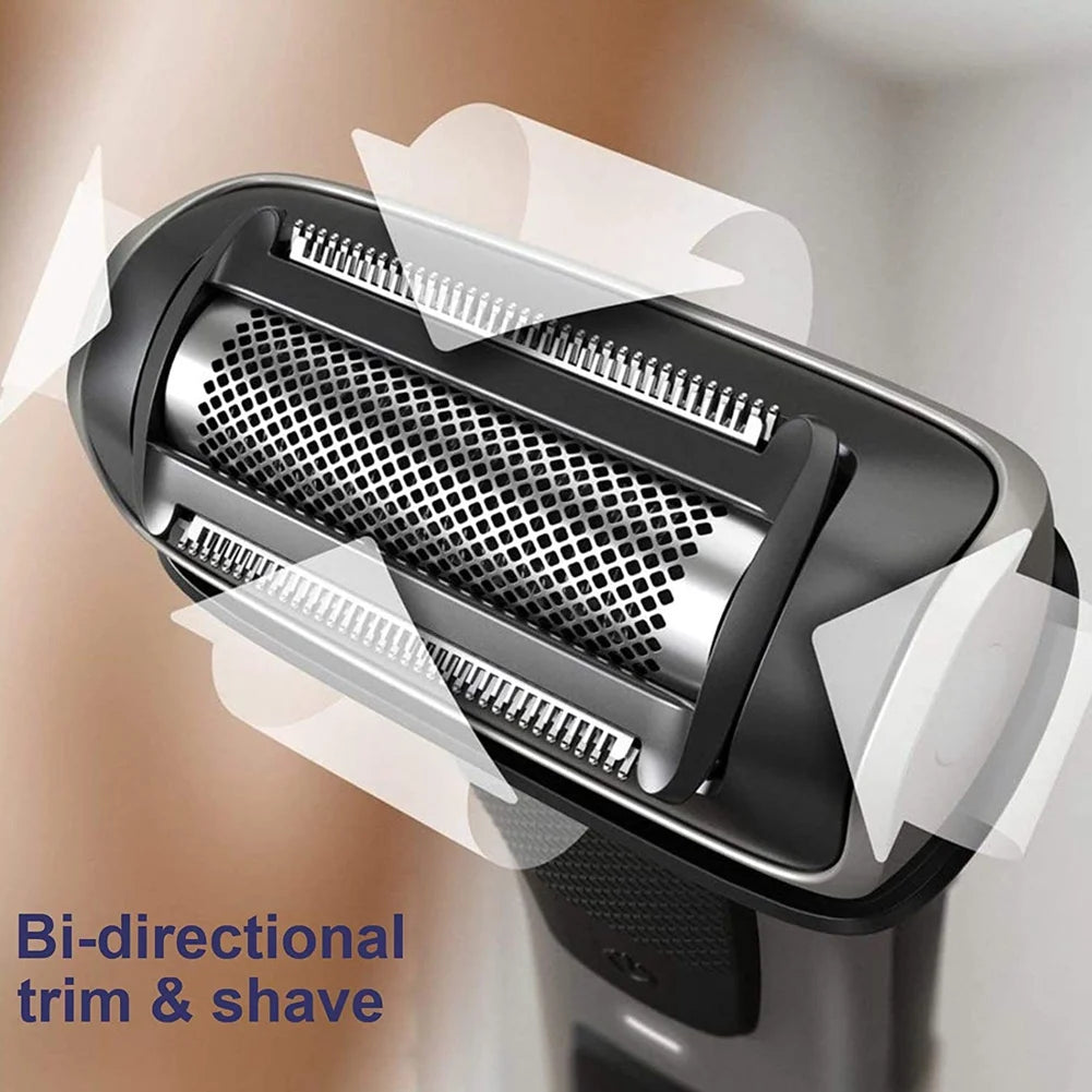 BG2000 Replacement Body Groomer Foil Head — 2-Pack Compatible Shaver Replacement