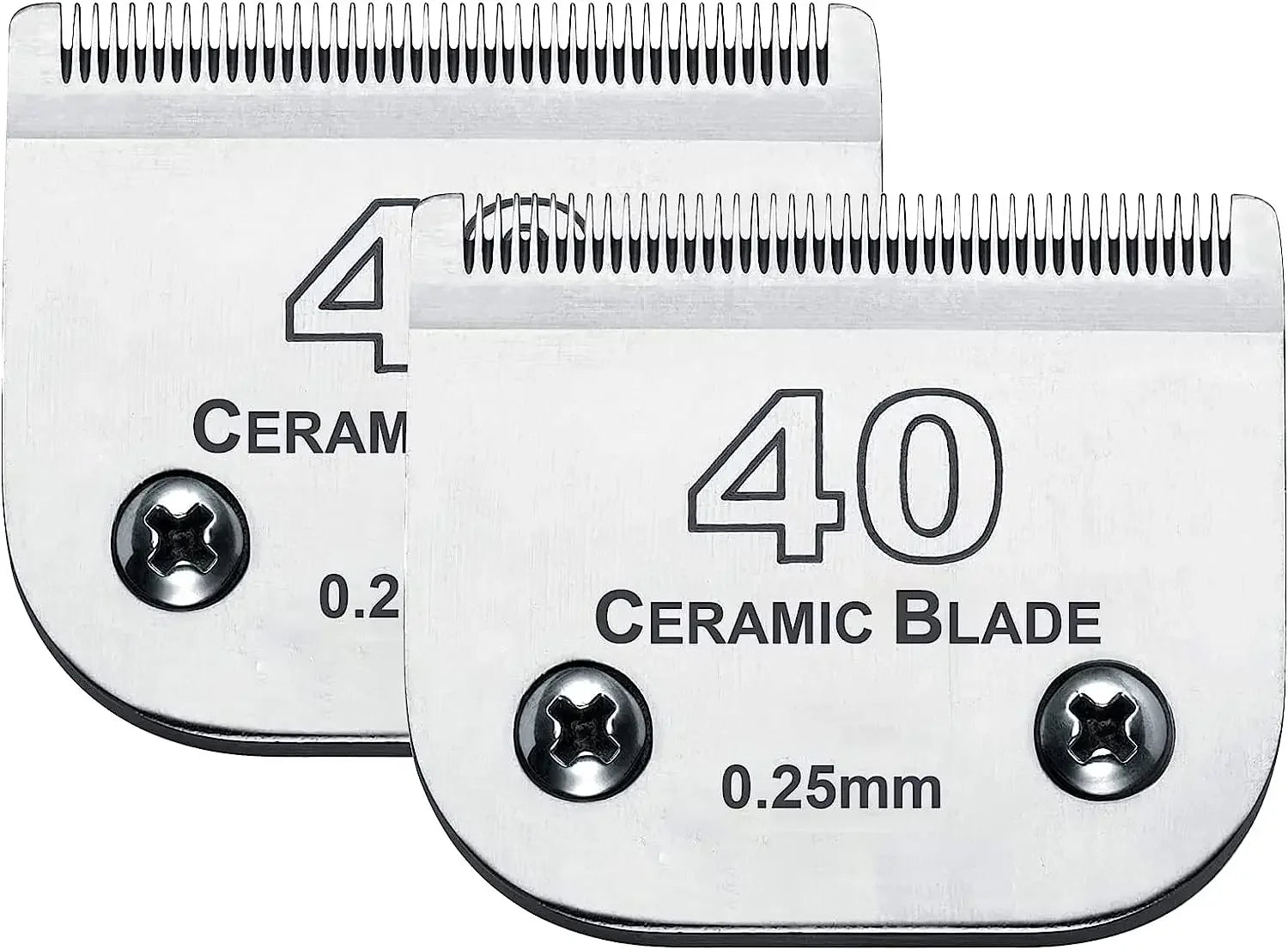 Detachable Ceramic Dog Grooming Blade — Compatible with Andis, Wahl KM & Oster A5 Clippers (2-Pack)