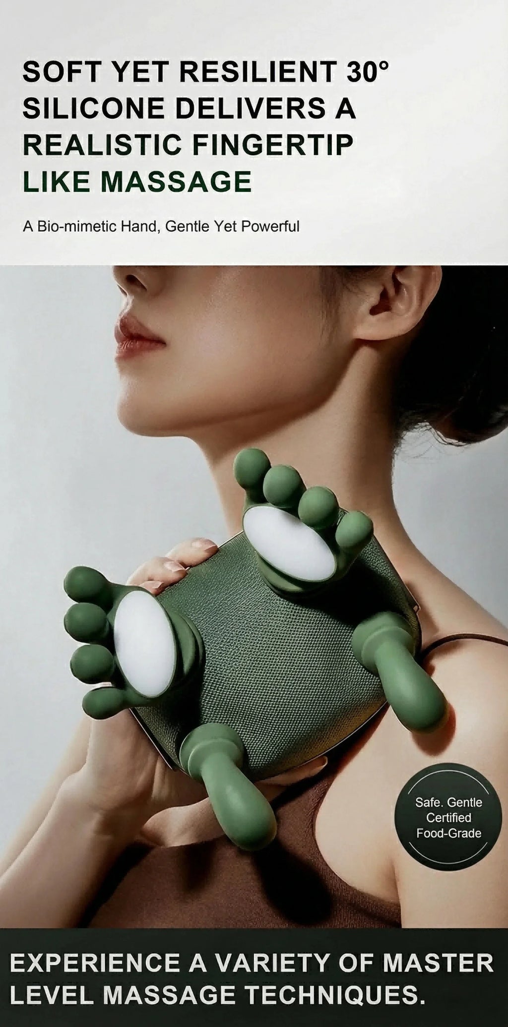 Intelligent Fully Automatic Shoulder And Neck Massager With Finger Kneading Massage USB Power Supply To Relieve Physical Fatigue