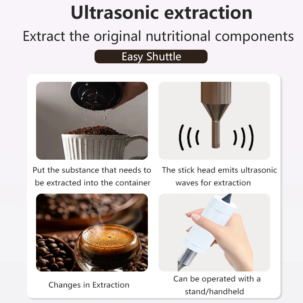 Ultrasonic Nutrition Extractor — Coffee, Flower Tea & Herbal Medicine Atmospheric Pressure Machine