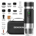 DENOKIN 3-in-1 Portable Espresso Machine — Digital Display, Removable Battery for Car, Home & Camping