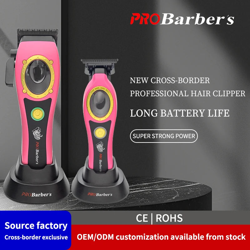 High Power Multifunctional Hair Clipper — Rechargeable Electric Men's Trimmer & Shaver