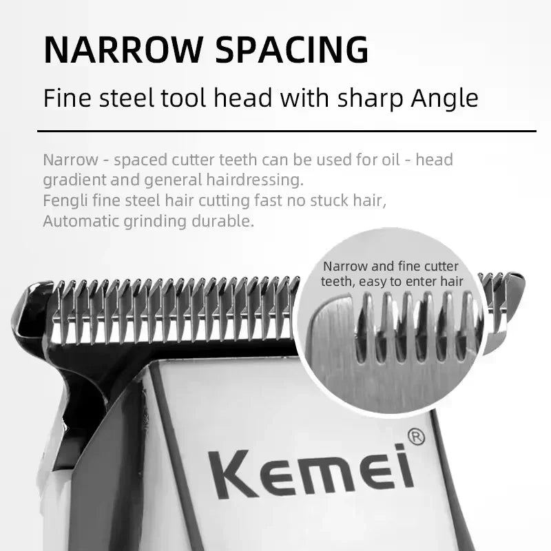 Kemei KM-5027 Original Cordless Electric Hair Clipper Rechargeable Hair Trimmer KM-2028 Shaver for Men USB Charging Razor Barber