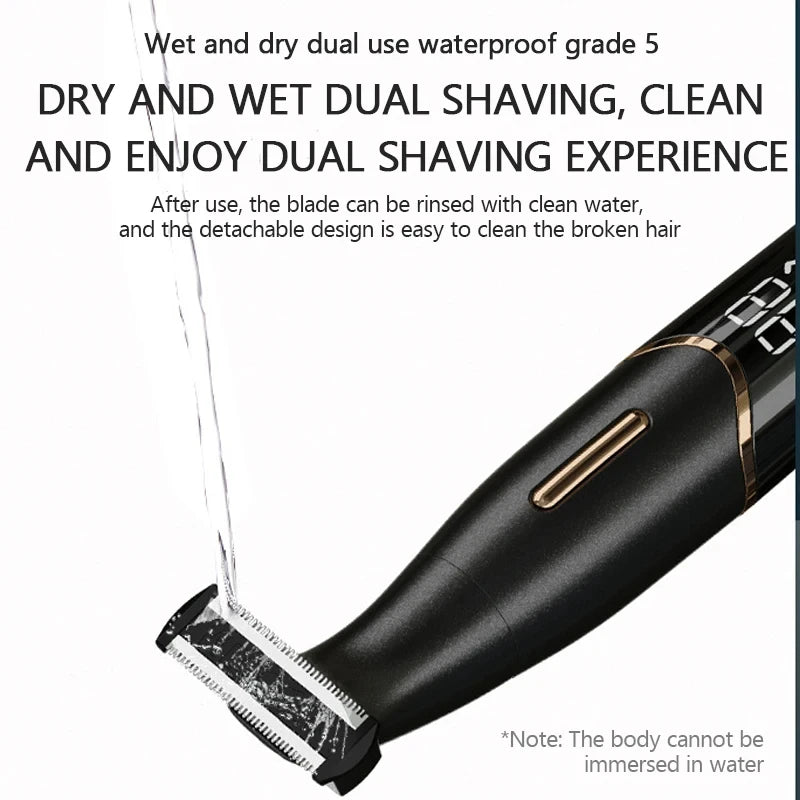 Precision Body & Intimate Area Hair Trimmer — Sensitive Skin Shaver for Men