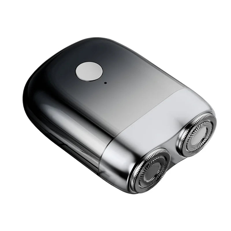 Mini Double Head Electric Shaver — IPX7 Waterproof Pocket Razor with Replaceable Head