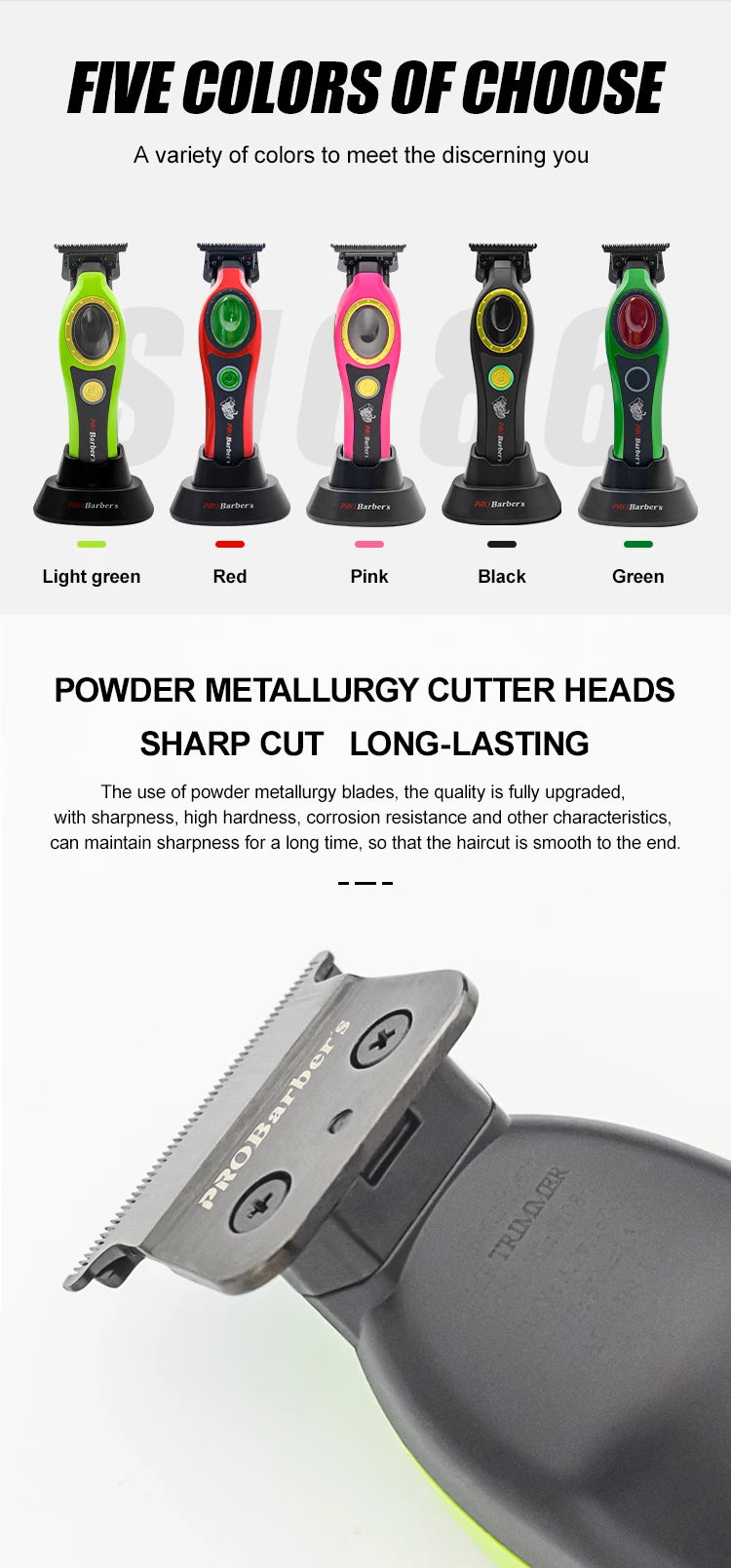 High Power Multifunctional Hair Clipper — Rechargeable Electric Men's Trimmer & Shaver