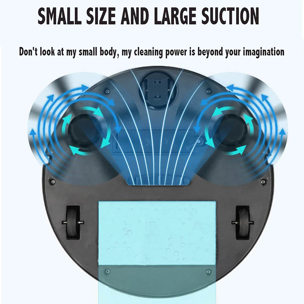 3-in-1 Smart Sweeping Robot — Wireless Vacuum & Mop Cleaner for Home