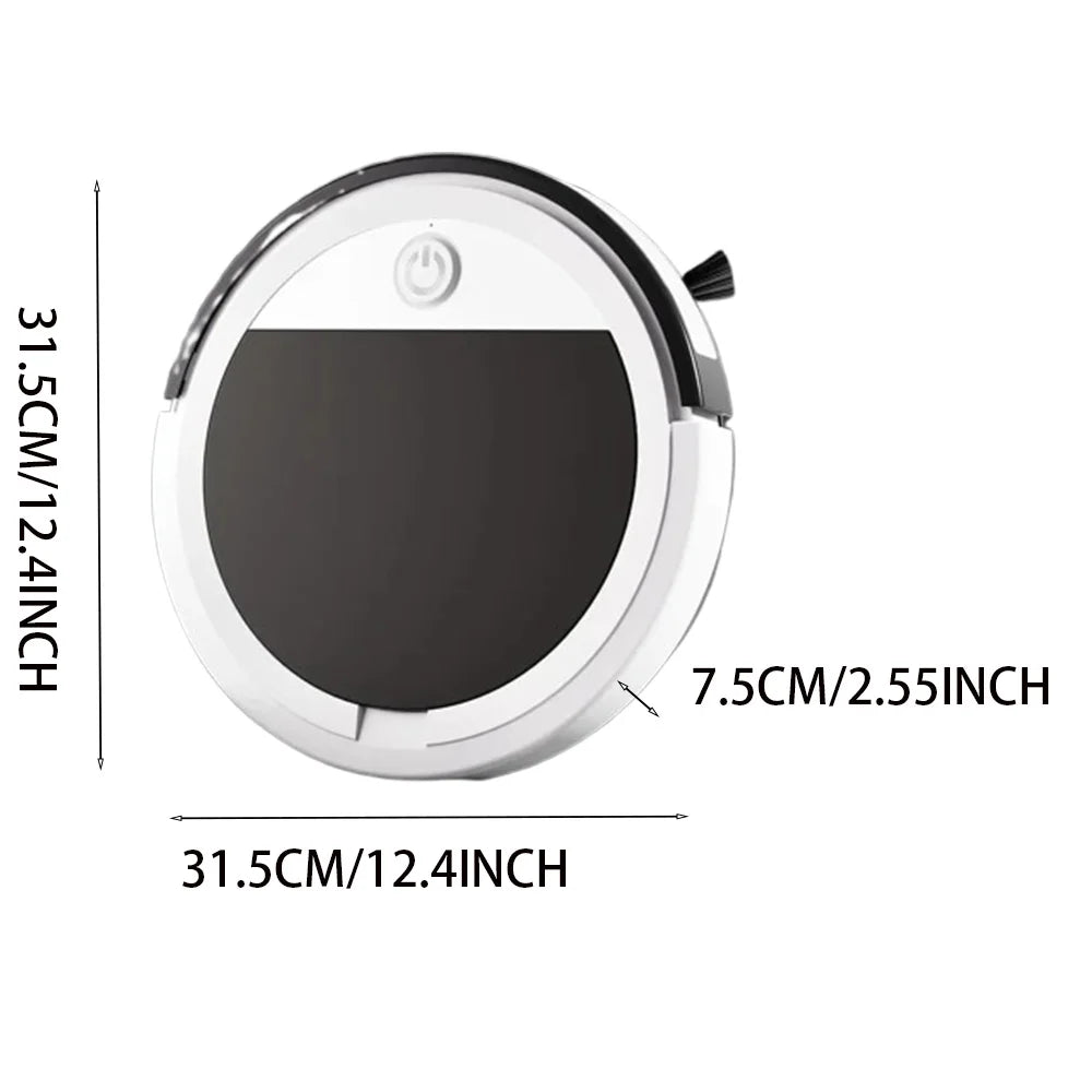 PLUZZ Smart Floor Sweeping Robot — Remote Control Vacuum & Mop with Low Noise