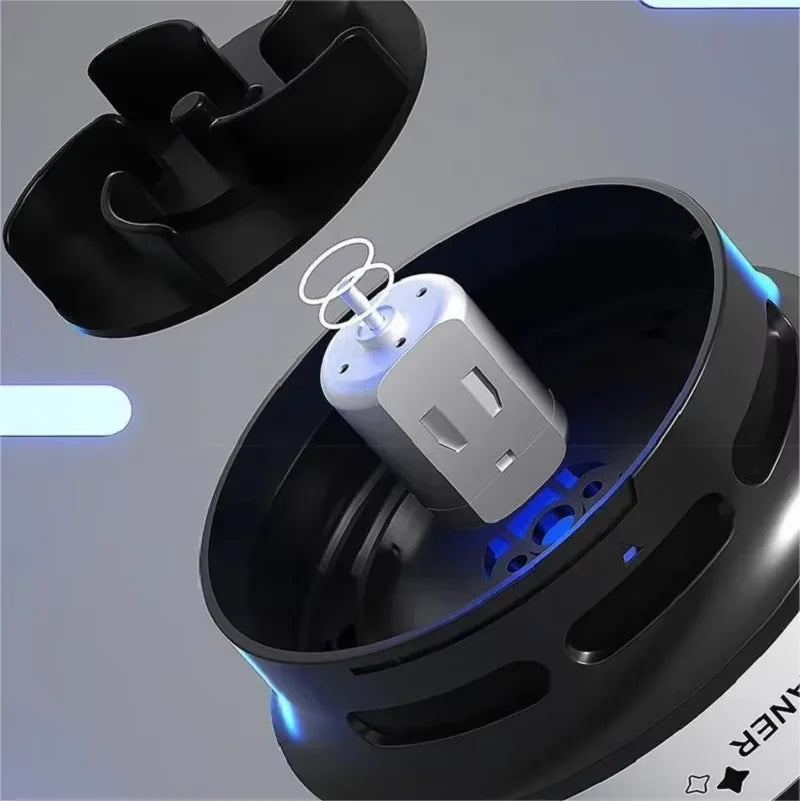 HOMEFISH Desktop Mini Vacuum Cleaner — Rechargeable Keyboard & Rubber Shavings Dust Extractor