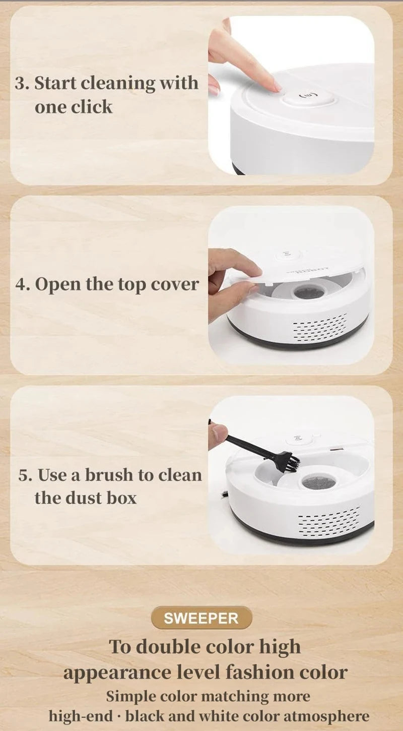 XMSJ Smart Sweeping Robot 2026 — Strong Suction, Washable Mop for Pet Hair & Hard Floors