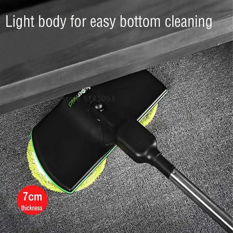 Electric Rotating Mop 2-in-1 — Rechargeable Wireless Floor Cleaner & Wax Machine