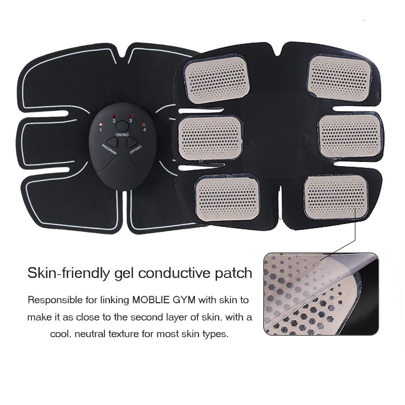 EMS Muscle Stimulator Smart Fitness Hip Trainer Fitness Electric Body Slimming Massager Abdominal Training Weight Loss
