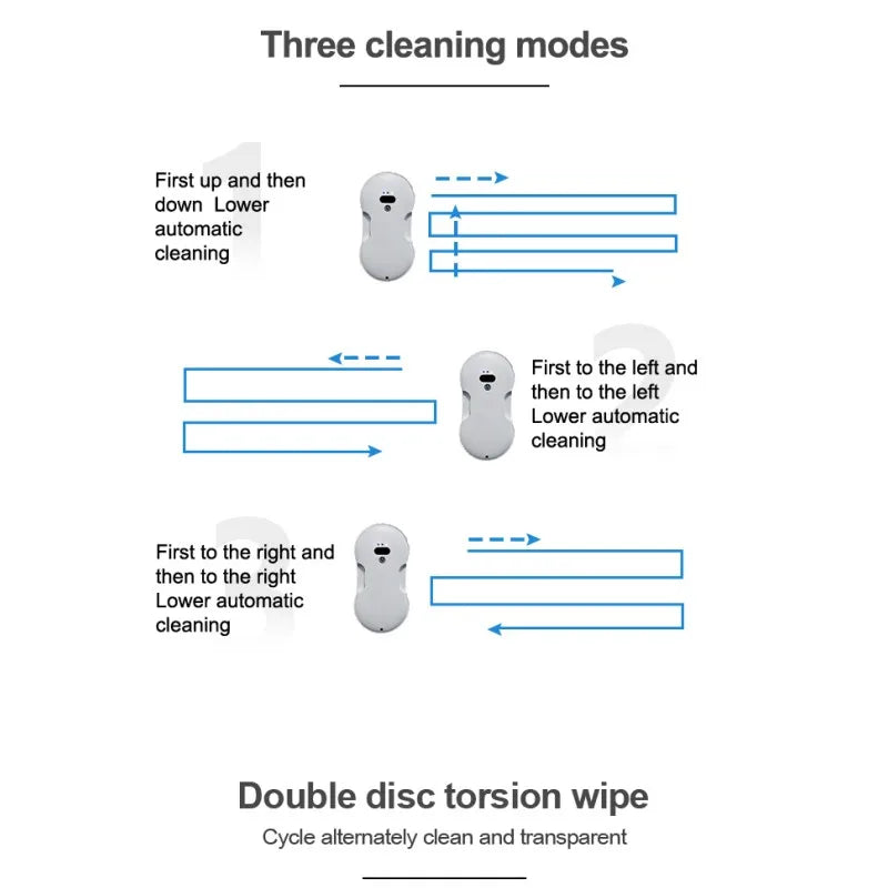 DIVEDEER Dual-Surface Window Cleaning Robot — Remote-Controlled Auto Glass Mist Spray Cleaner