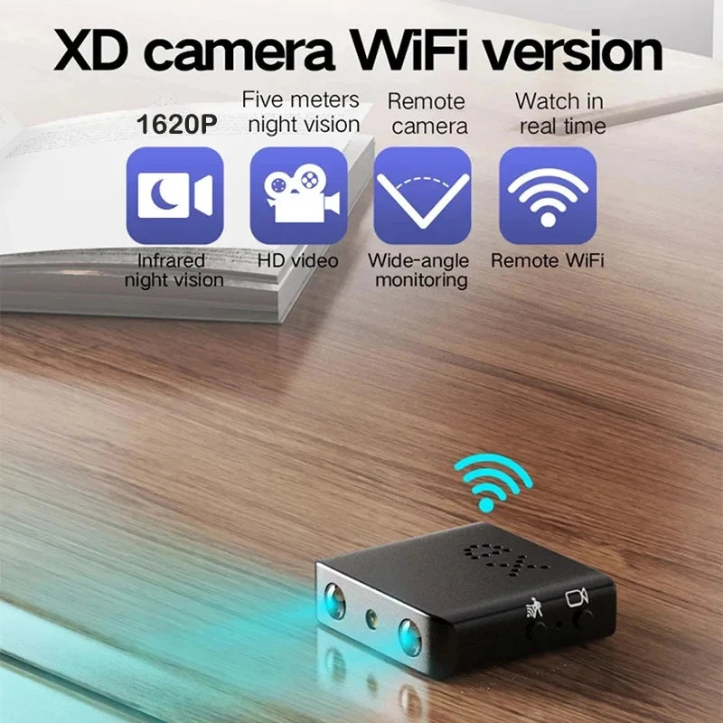 V380 Pro WiFi Mini Camera — HD 1620P 7×24h Home Security Camcorder