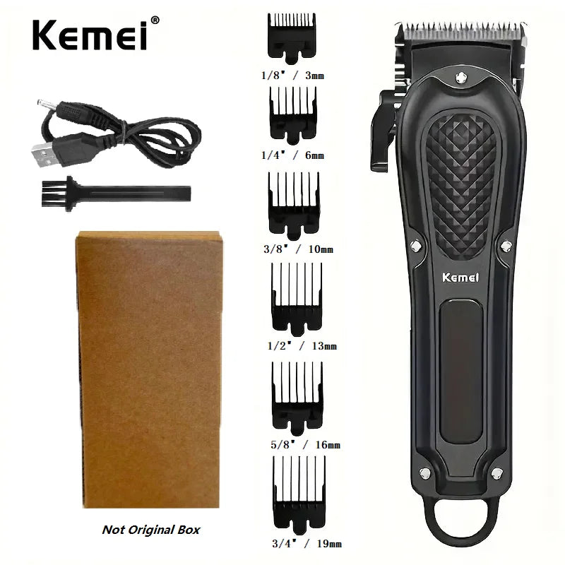 Kemei KM-1071 USB Rechargeable Hair Clipper — Cordless Beard Trimmer for Men