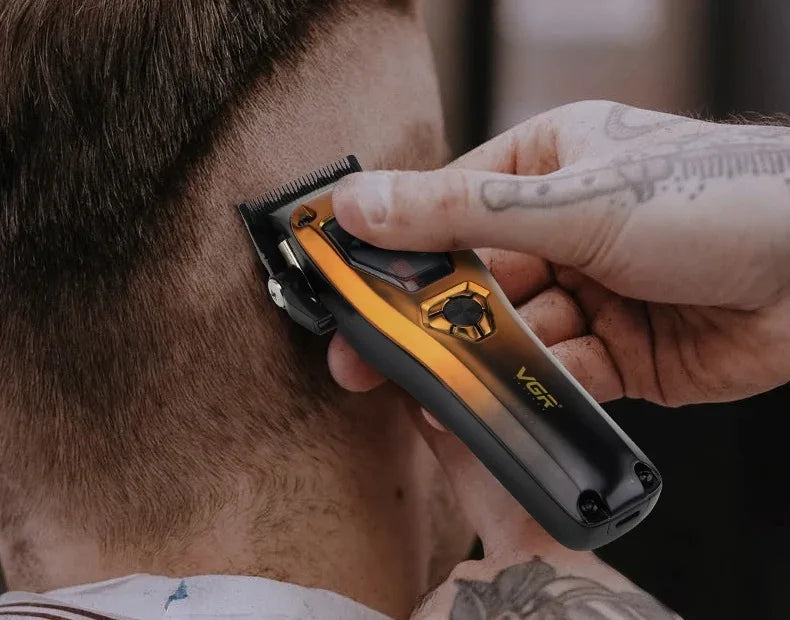 VGR V-668 Professional Barber Hair Trimmer — Cordless Electric Clipper for Men