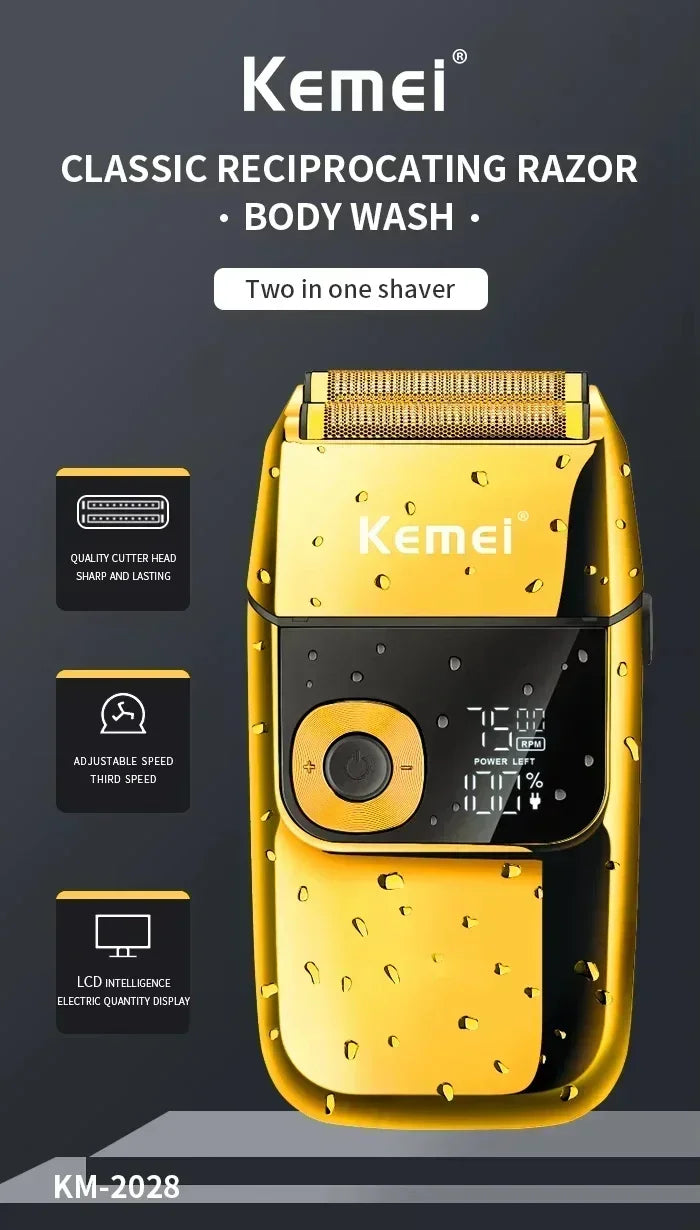 Kemei KM-5027 Original Cordless Electric Hair Clipper Rechargeable Hair Trimmer KM-2028 Shaver for Men USB Charging Razor Barber