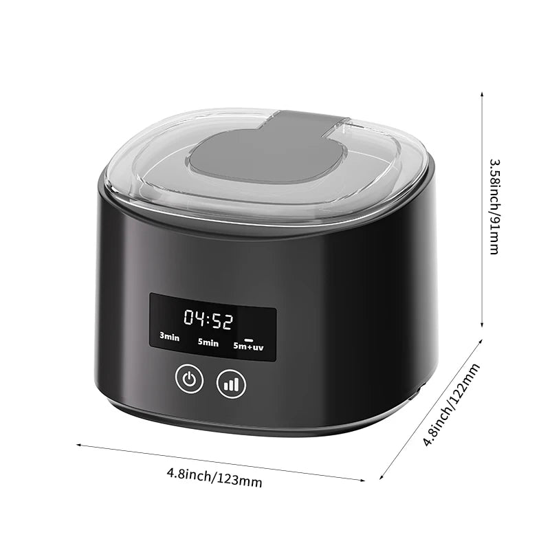USB Electric Ultrasonic Denture & Retainer Cleaner — Multi-Function Dental Care Box