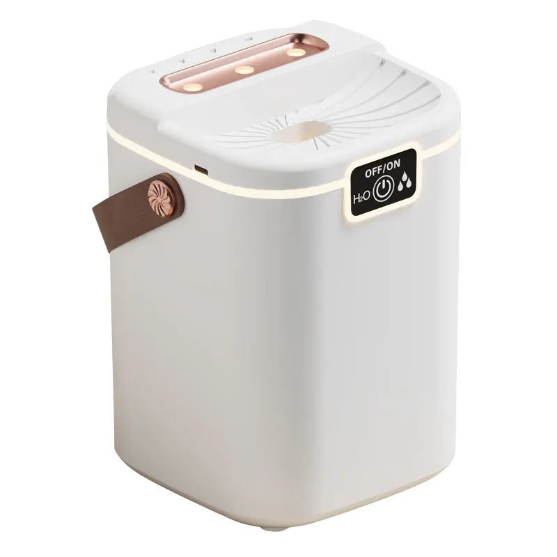 HOMEFISH 2L Triple Nozzle Humidifier — Silent Night Light Air Purifier, Type-C Refill