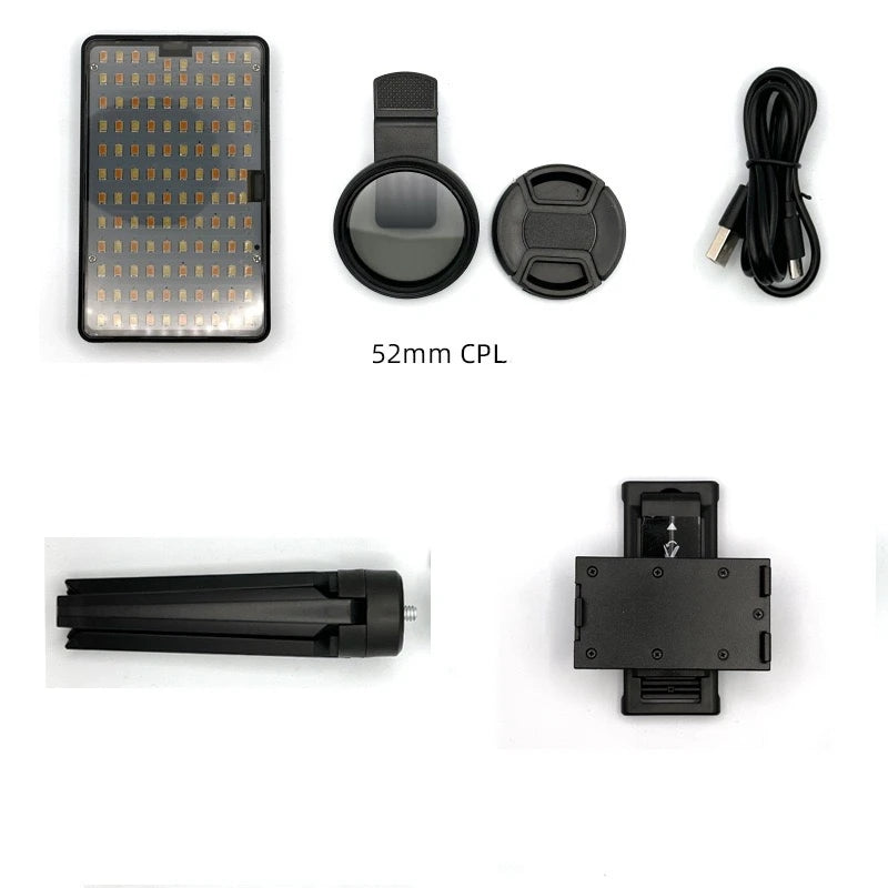 52mm CPL Phone Lens Filter — Eliminate Glare on Tattoo Photography
