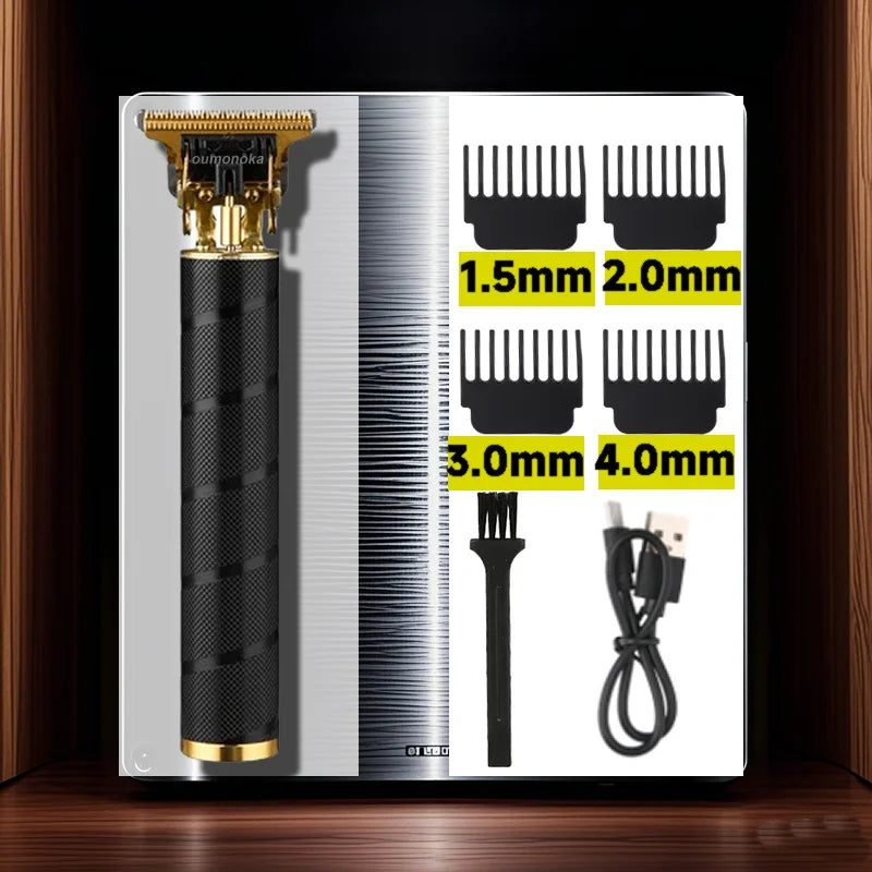 OUMONOKA T9 Professional Hair Clipper — Men’s Barber Trimmer, 90-Min Battery