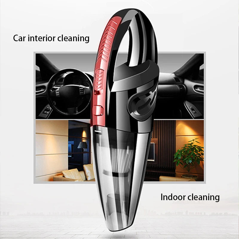 Handheld Wireless Car Vacuum Cleaner — High Power Rechargeable Interior Cleaner
