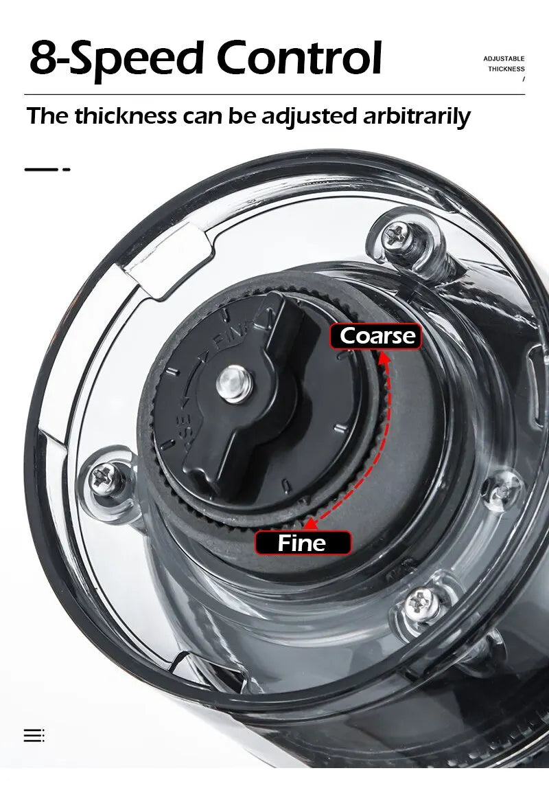 Electric Coffee Grinder with LED Display — Rechargeable Portable Automatic Pepper & Spice Mill