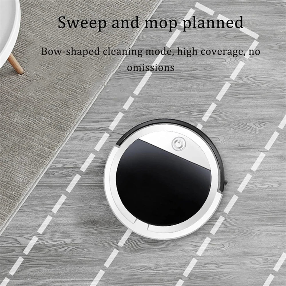 PLUZZ Smart Floor Sweeping Robot — Remote Control Vacuum & Mop with Low Noise