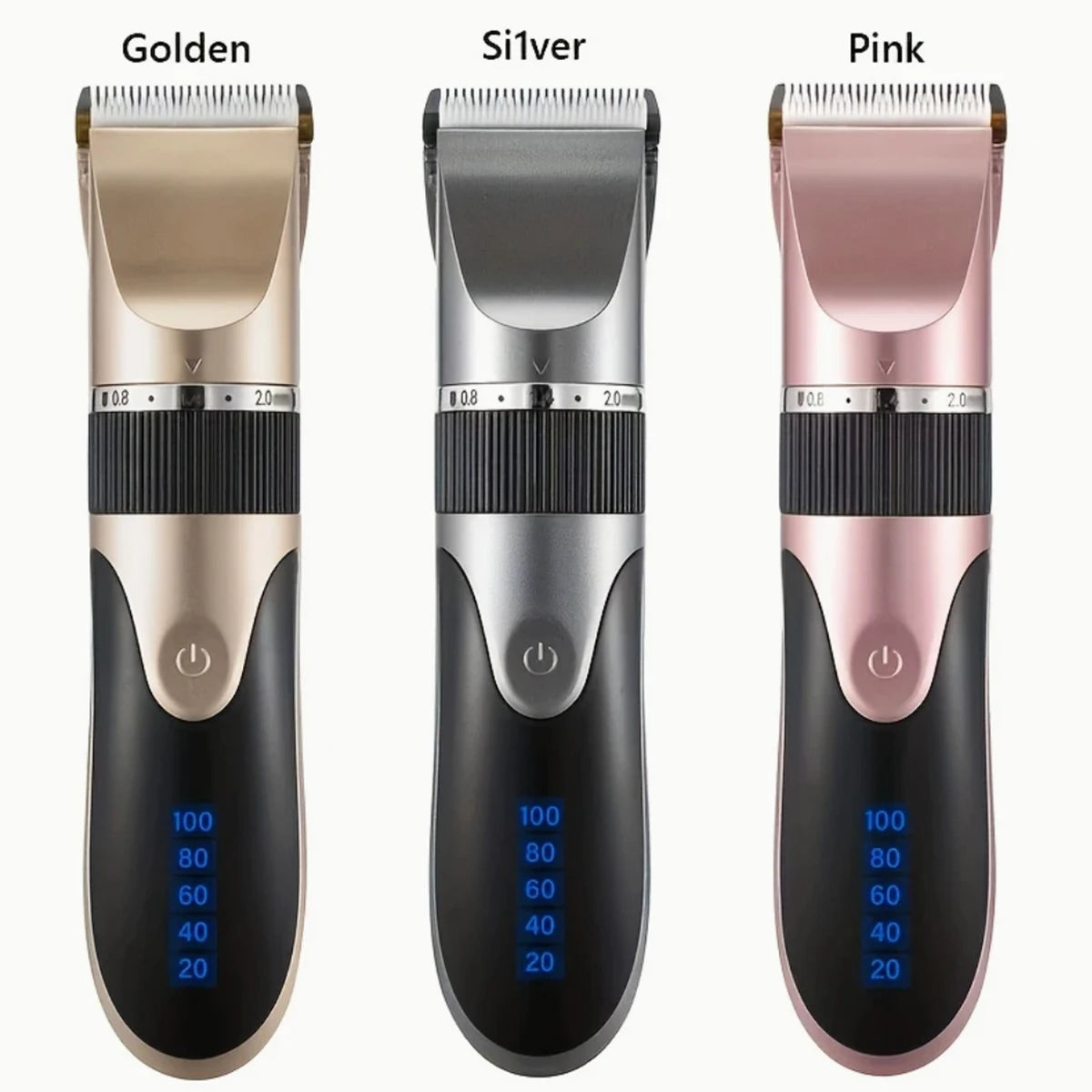 Hair Clipper Kit — Electric Trimmer with Comb & 4 Guide Caps for Precise Cutting
