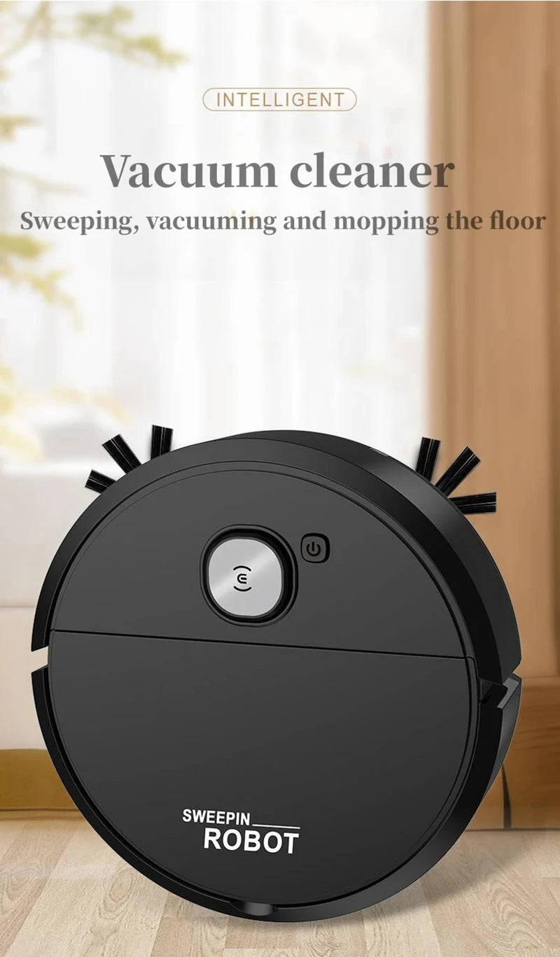 XMSJ Smart Sweeping Robot 2026 — Strong Suction, Washable Mop for Pet Hair & Hard Floors