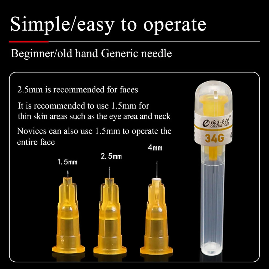 Disposable 34G Medical Micro Needle — Ultra-Fine Cosmetic Single Head