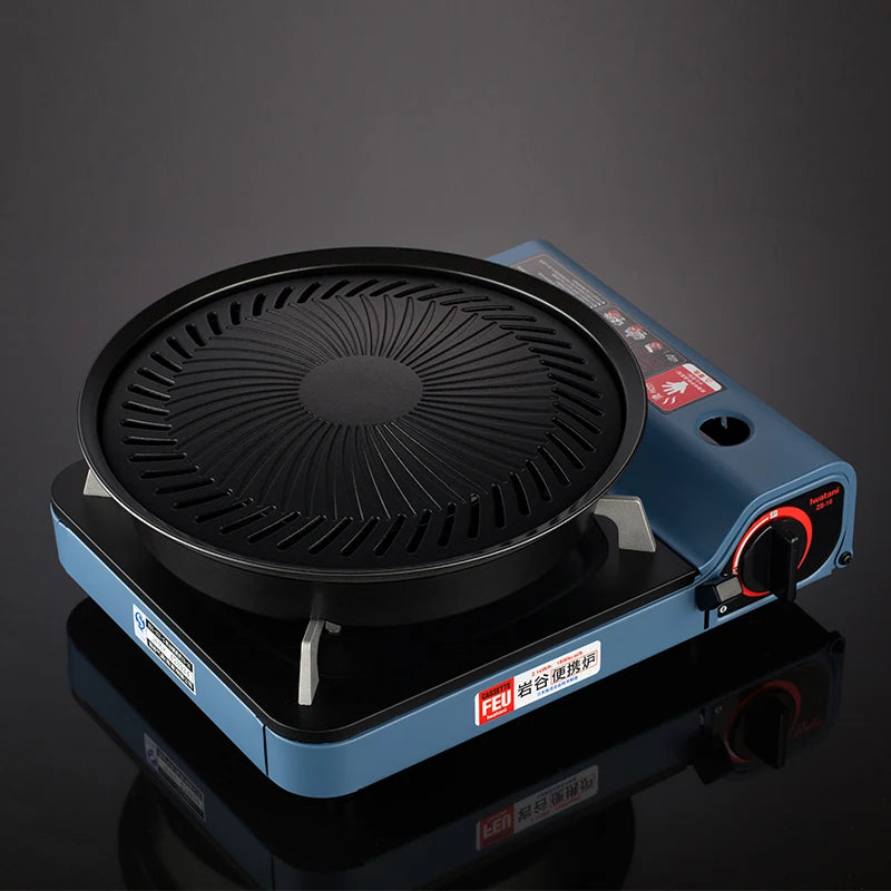 Korean BBQ Grill Pan — Non-Stick Gas & Electric Stove Barbecue Baking Tray Set