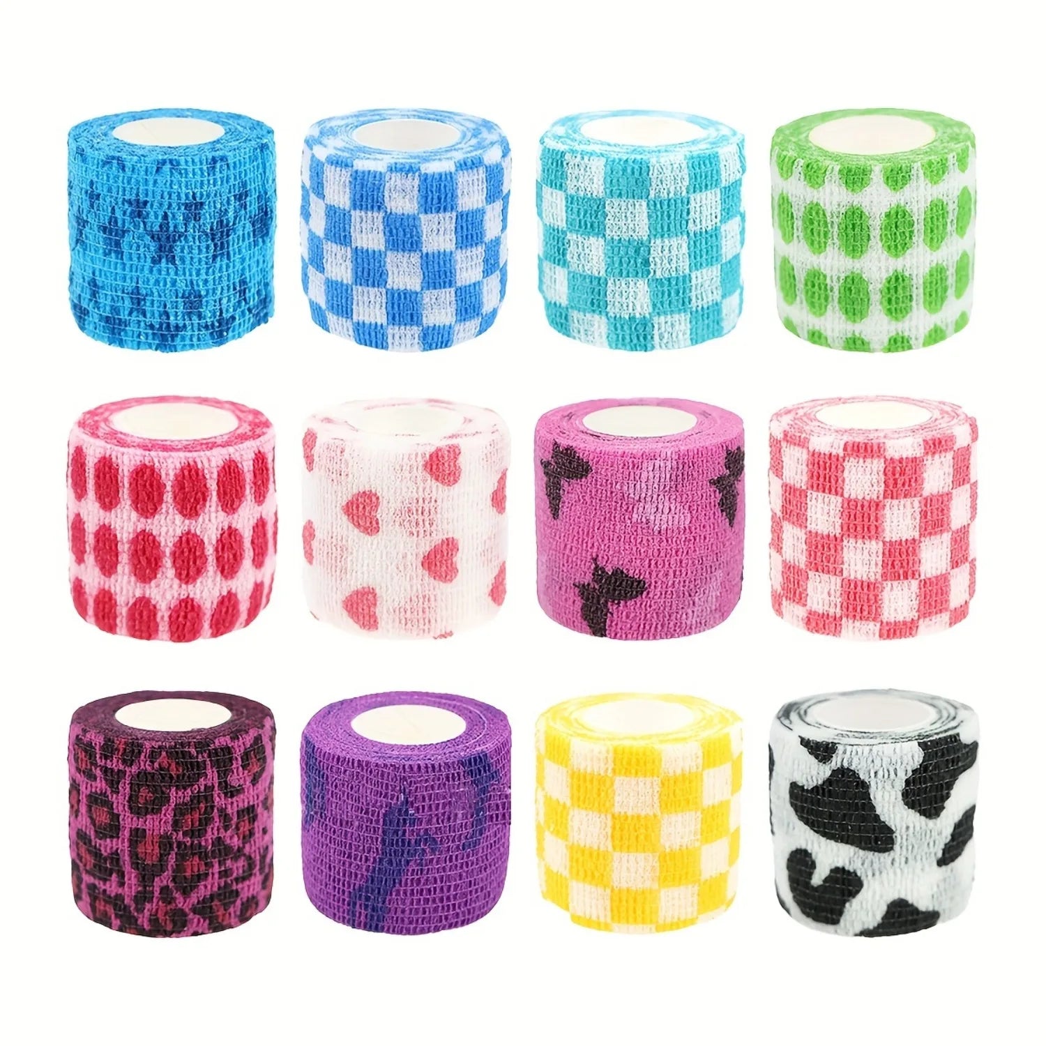 Tattoo Machine Bandage Wrap Set — Soft Elastic Non-Woven Grip Cover