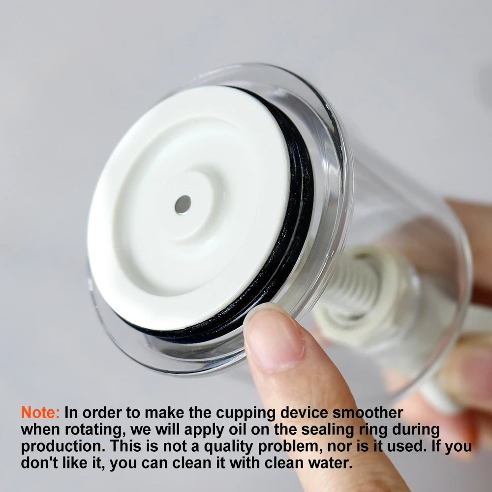 4 Size Massage Physiotherapy Cupping Manual Rotating Handle Cup Anti Cellulite Vacuum Cupping Cups Vacuum Body Massage Cans