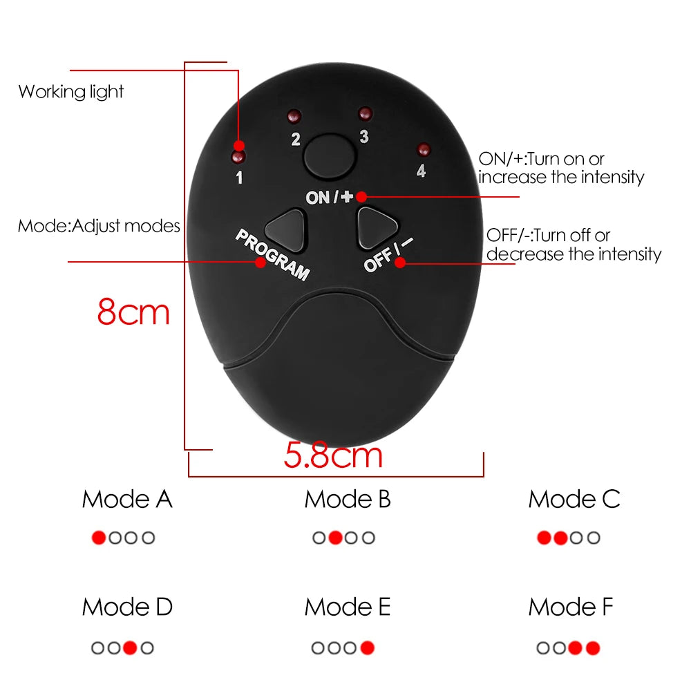 EMS Muscle Stimulator Smart Fitness Hip Trainer Fitness Electric Body Slimming Massager Abdominal Training Weight Loss