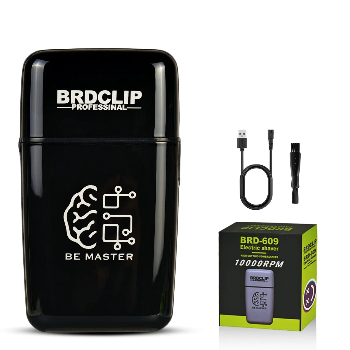 BRDCLIP Rechargeable Electric Shaver — Men's Cordless Razor for Smooth Daily Shaving