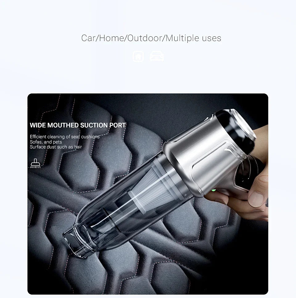 SZUK 2026 Car Vacuum Cleaner 15000Pa — Mini Handheld Wireless Strong Suction