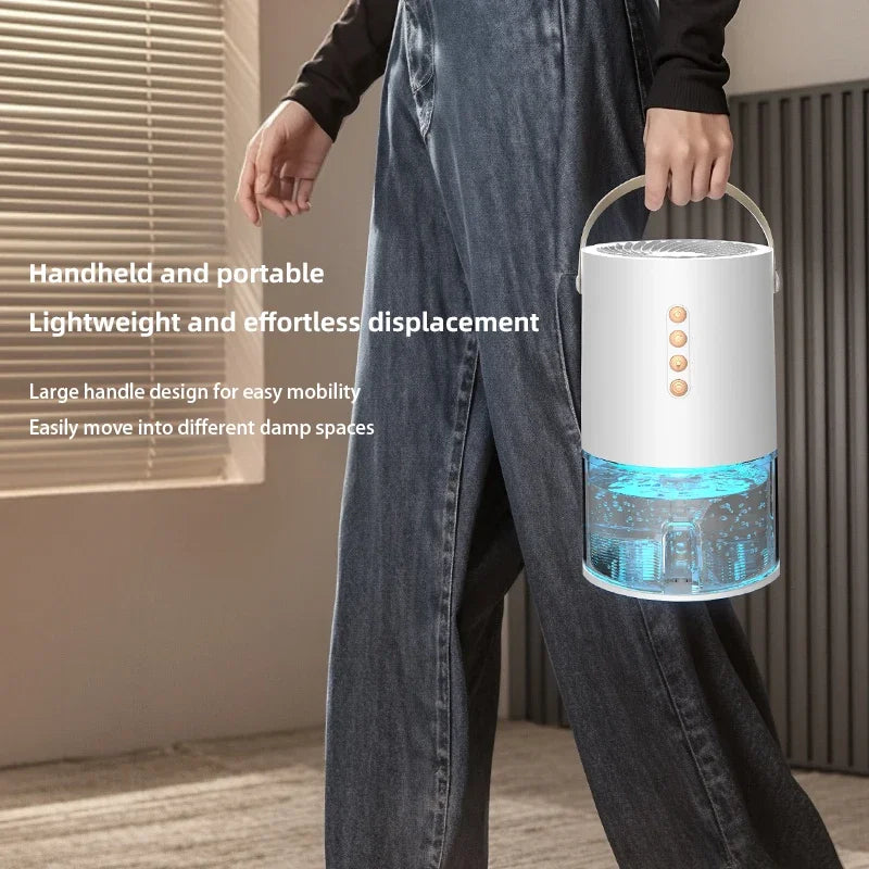 TINSOL 1300ml Portable Dehumidifier — Negative Ion, Anti-Mold for Home & Office