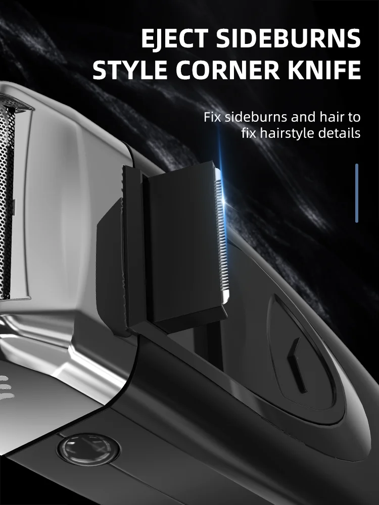 KEMEI KM-9038 Waterproof Reciprocating Cordless Razor USB Rechargeable Shaving Machine Barber Trimmer Electric Shaver for Men