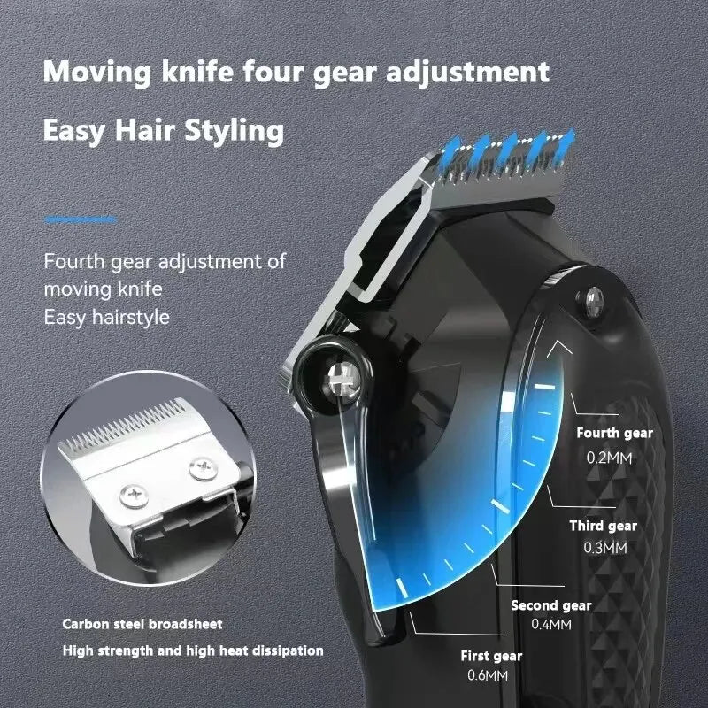 Kemei KM-1071 USB Rechargeable Hair Clipper — Cordless Beard Trimmer for Men
