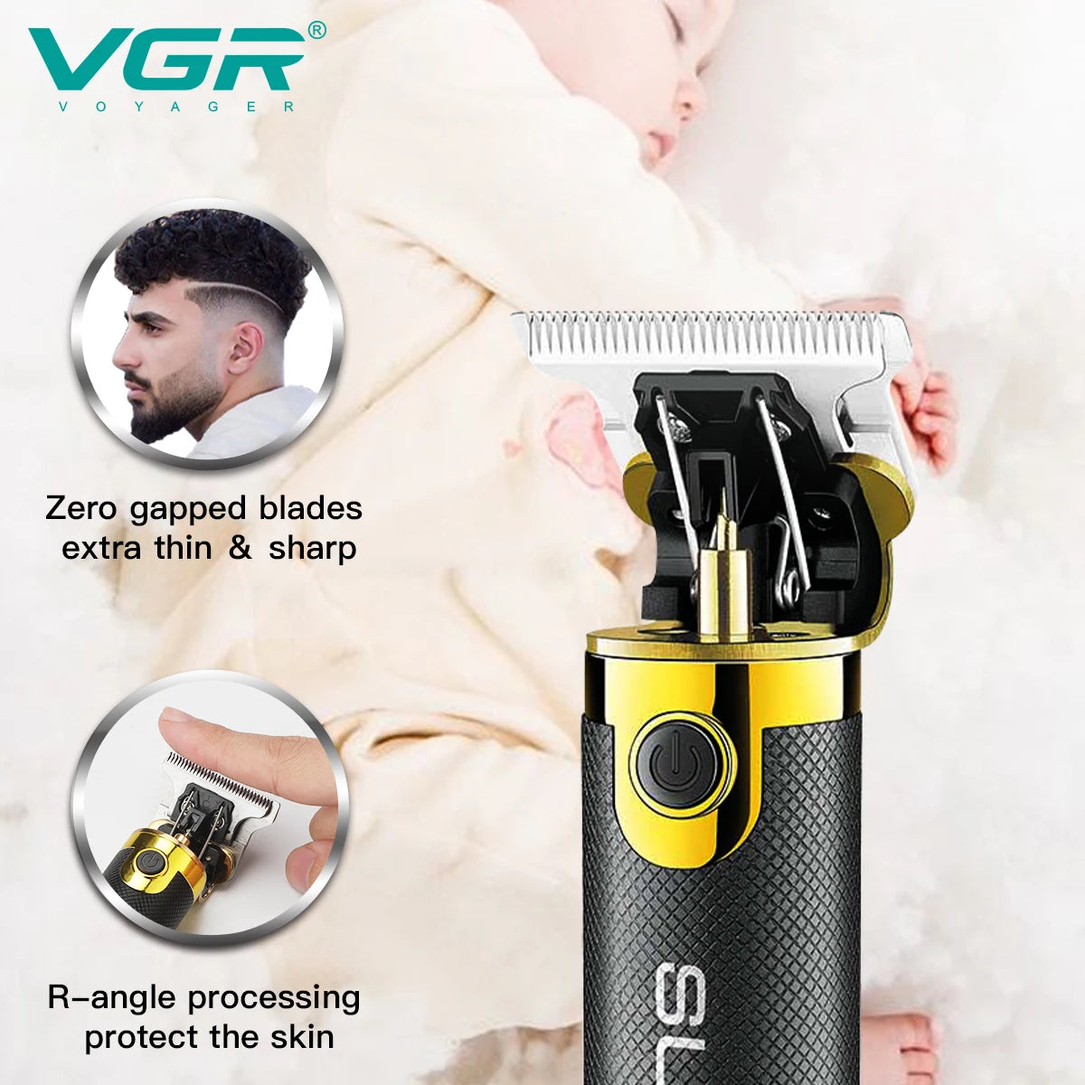 VGR V-082 Professional Hair Trimmer — Electric Hair Cutting Machine for Men