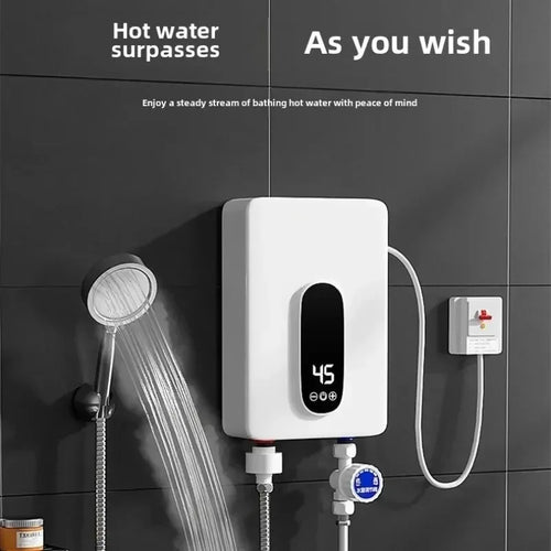 220V Instant Tankless Water Heater — Compact Electric On-Demand for Bathroom & Toilet