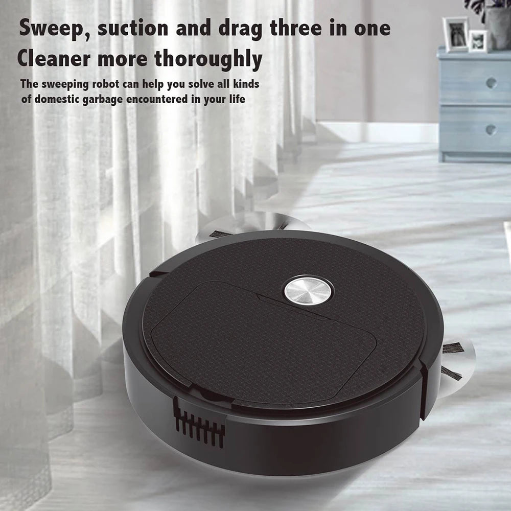 3-in-1 Smart Sweeping Robot — Wireless Vacuum & Mop Cleaner for Home