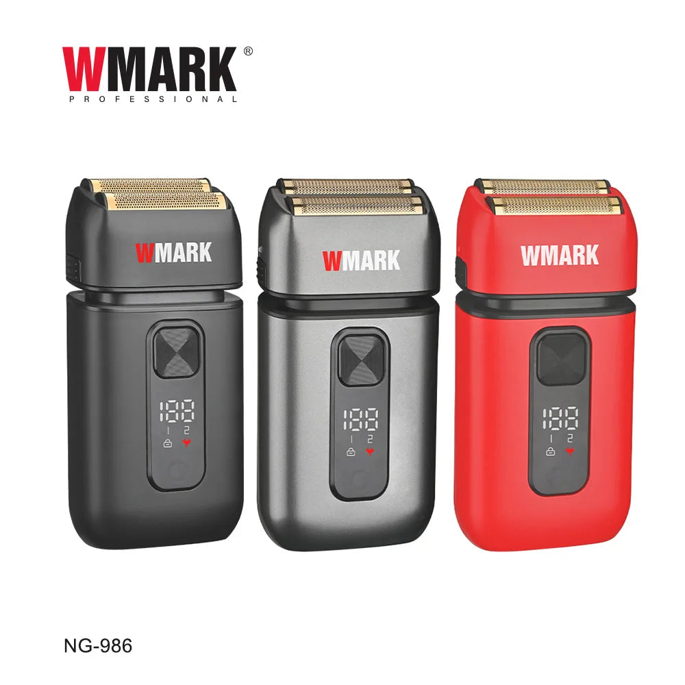 WMARKNG-986 Retro Oil Head Hair Clipper — Stainless Steel Titanium Plated Whitening Device