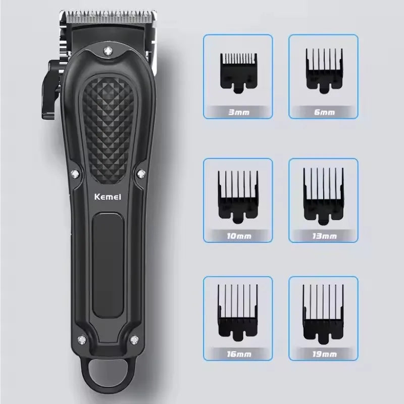 Kemei KM-1071 Cordless Hair Clipper — USB Rechargeable Powerful Beard Trimmer for Men