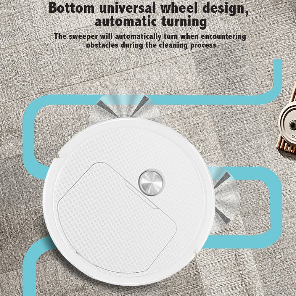 3-in-1 Smart Sweeping Robot — Wireless Vacuum & Mop Cleaner for Home