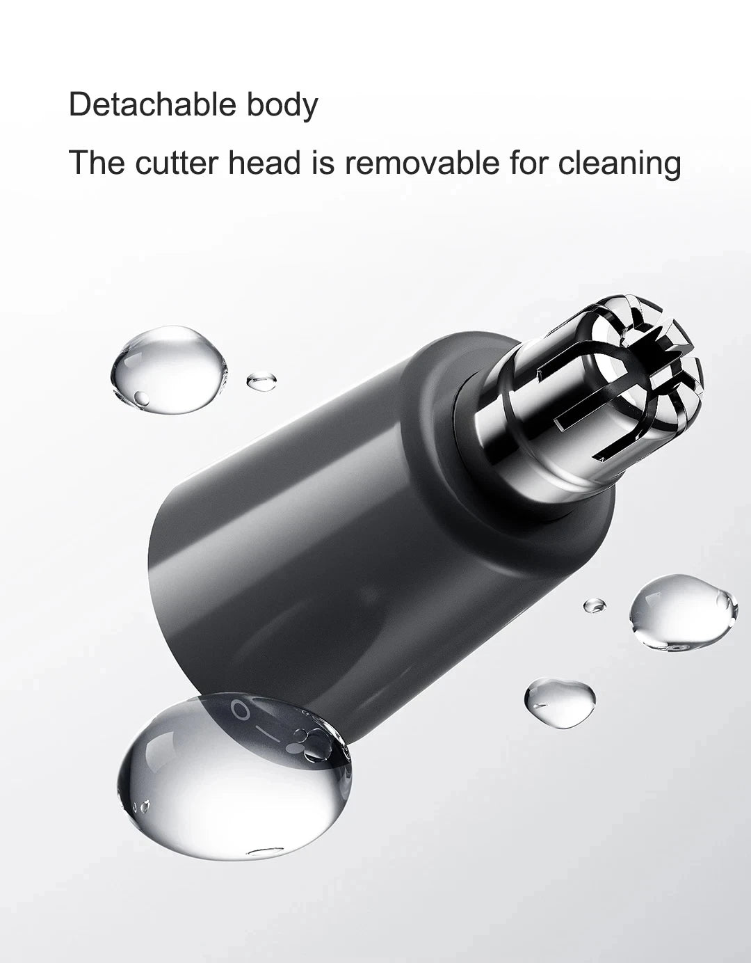 Xiaomi Mijia Electric Nose Hair Trimmer — Antibacterial Coating, Painless 6500RPM Ear & Nose Clipper