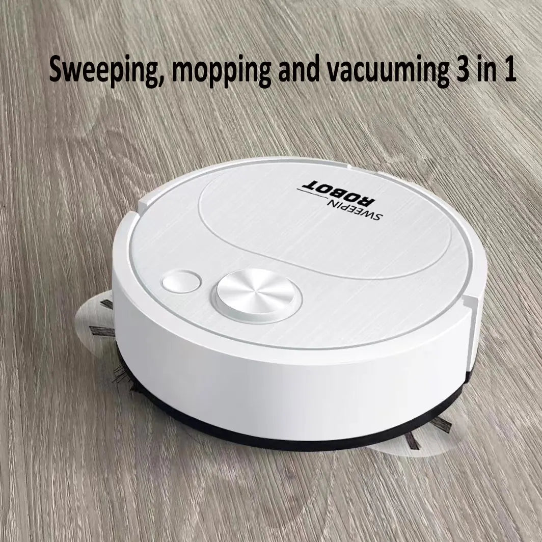 Smart USB Sweeping Robot 3-in-1 — 1800Pa Wireless Vacuum & Mop for Home & Office